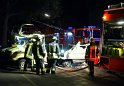 Auto 1 Wohnmobil ausgebrannt Koeln Gremberg Kannebaeckerstr P5418